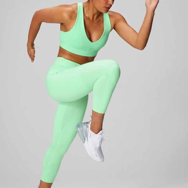 Custom back pocket Sports Bra Manufacturer | Hollow Out Shockproof Exercise Sports Bra supplier - 图片 4