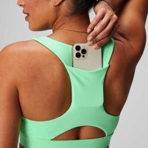 Custom back pocket Sports Bra Manufacturer | Hollow Out Shockproof Exercise Sports Bra supplier