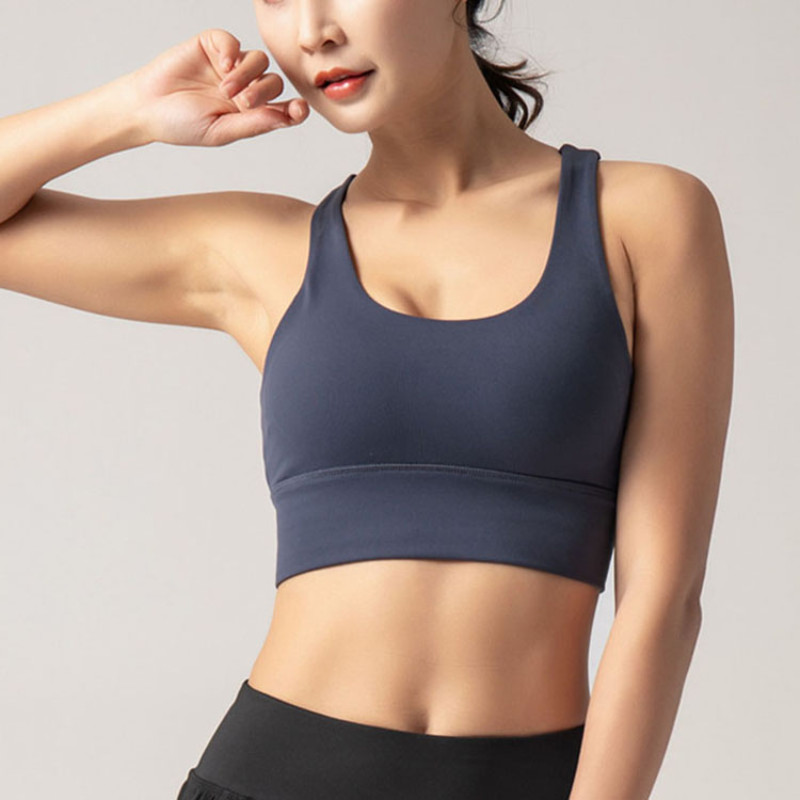 Custom Adjustable Strap Sports Bra Manufacturer | Gym Fitness Nylon Spandex Sports Bra supplier - 图片 2