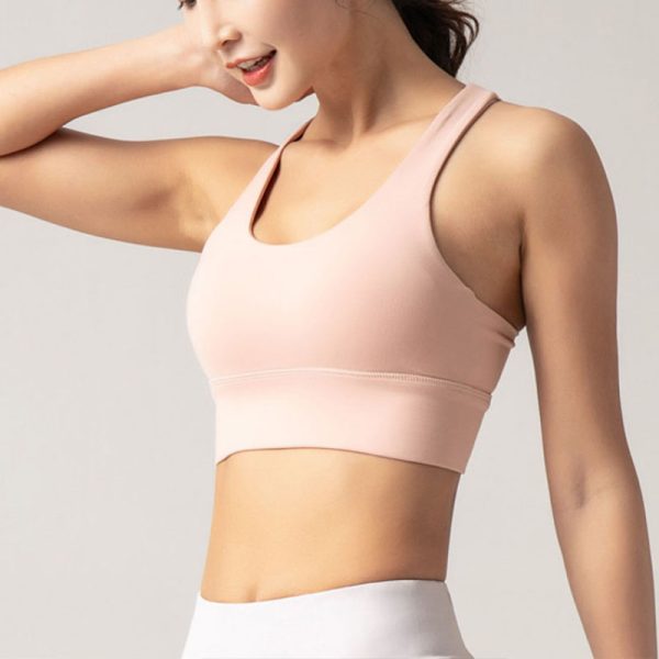 Custom Adjustable Strap Sports Bra Manufacturer | Gym Fitness Nylon Spandex Sports Bra supplier - 图片 4