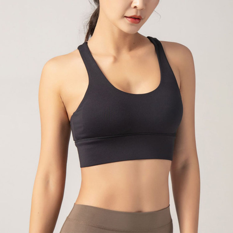 Custom Adjustable Strap Sports Bra Manufacturer | Gym Fitness Nylon Spandex Sports Bra supplier - 图片 5