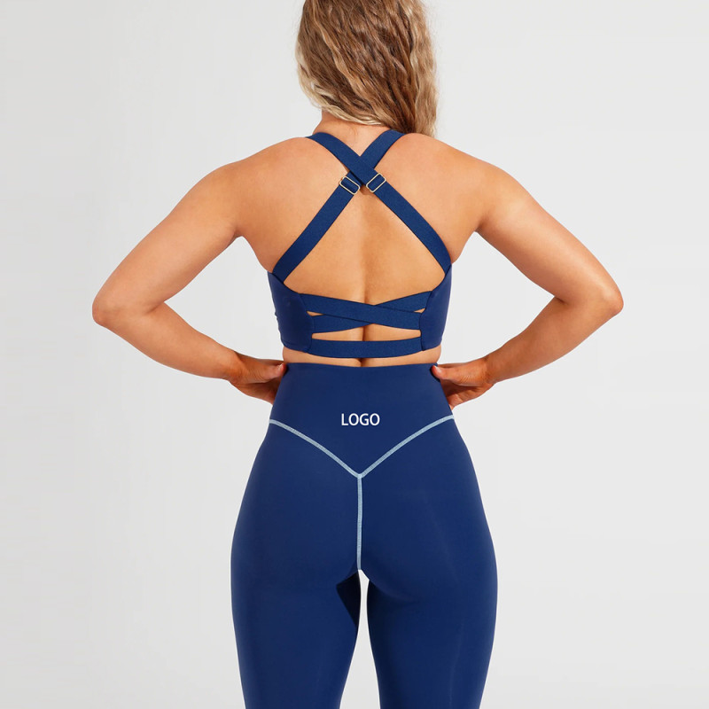Custom Sports Bra Activewear Yoga Sets Manufacturer | 2 pcs Fitness Suit Gym Wear suppliers - 图片 2