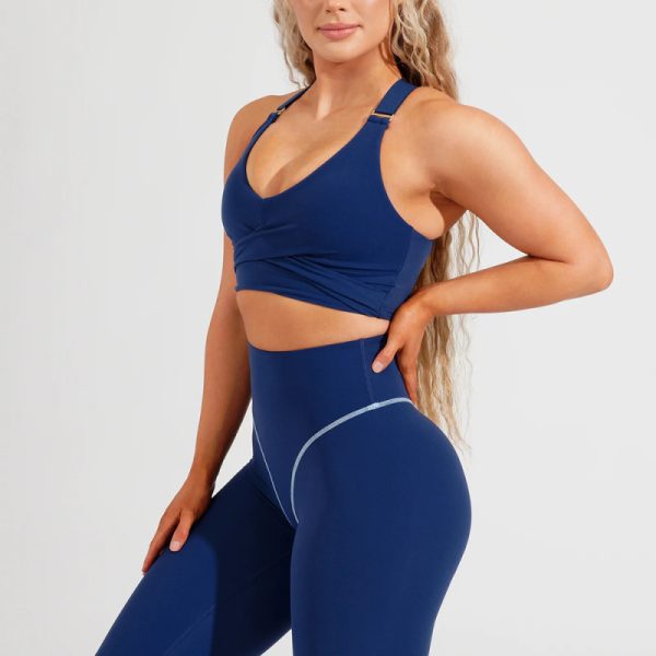 Custom Sports Bra Activewear Yoga Sets Manufacturer | 2 pcs Fitness Suit Gym Wear suppliers - 图片 5