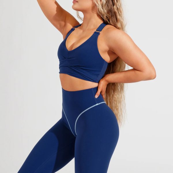 Custom Sports Bra Activewear Yoga Sets Manufacturer | 2 pcs Fitness Suit Gym Wear suppliers - 图片 3