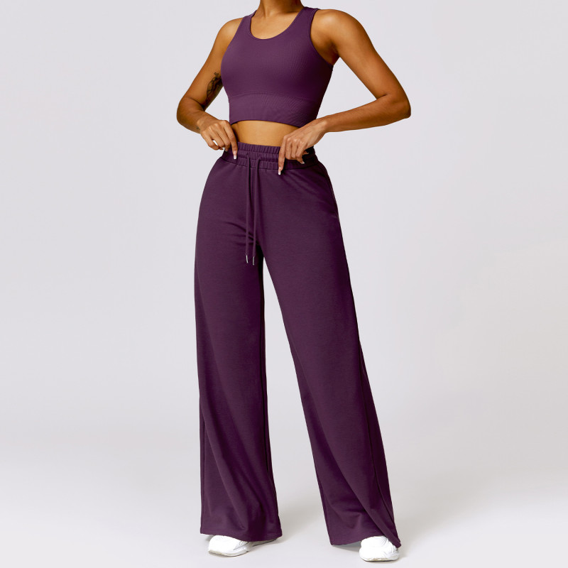Custom Yoga Flared Pants Set Manufacturer | High-strength Two-piece Activewear For Women suppliers - 图片 3