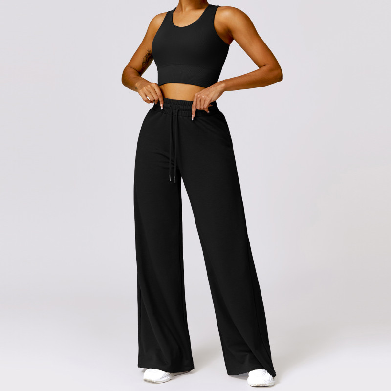 Custom Yoga Flared Pants Set Manufacturer | High-strength Two-piece Activewear For Women suppliers - 图片 5