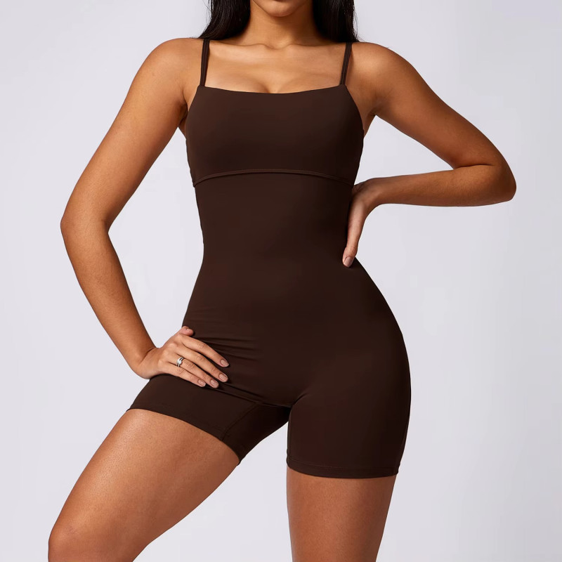 Custom Scrunch Butt Yoga Gym Jumpsuit Manufacturer | Adjustable Backless Fitness Jumpsuit suppliers - 图片 4