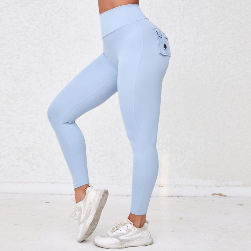 Womens yoga leggings with pocket Manufacturer | quick drying gym fitness Leggings suppliers - 图片 3