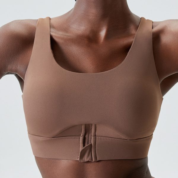 Active Sexy Zip Front Sport Bra Top supplier | Custom High Impact Fitness Training Sports Bra Vendor - 图片 5