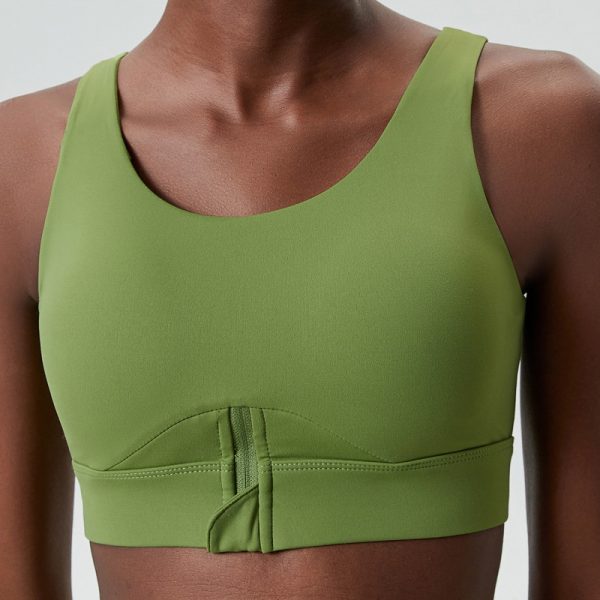Active Sexy Zip Front Sport Bra Top supplier | Custom High Impact Fitness Training Sports Bra Vendor - 图片 3