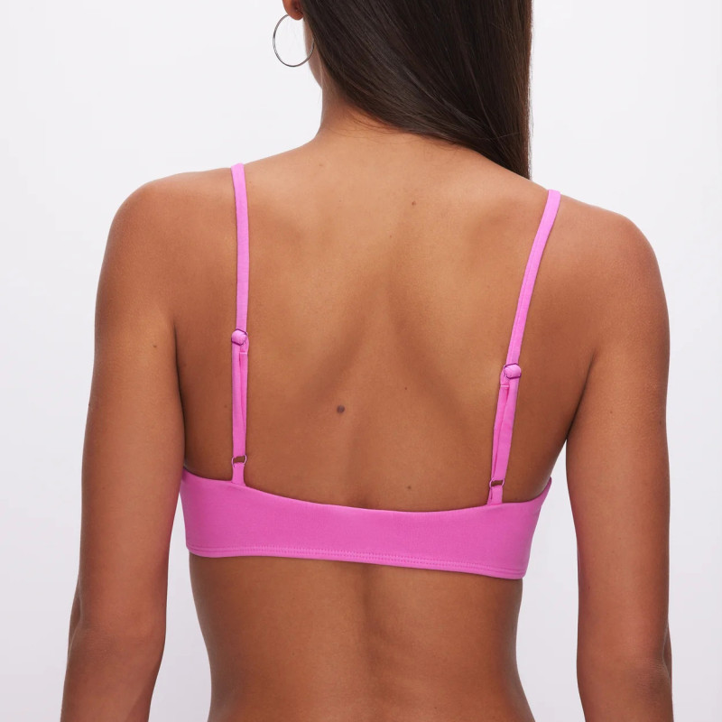 Fitness Workout Gym Active Sports Bra supplier | Custom Nylon Pink Training Sports Bra Vendor - 图片 2