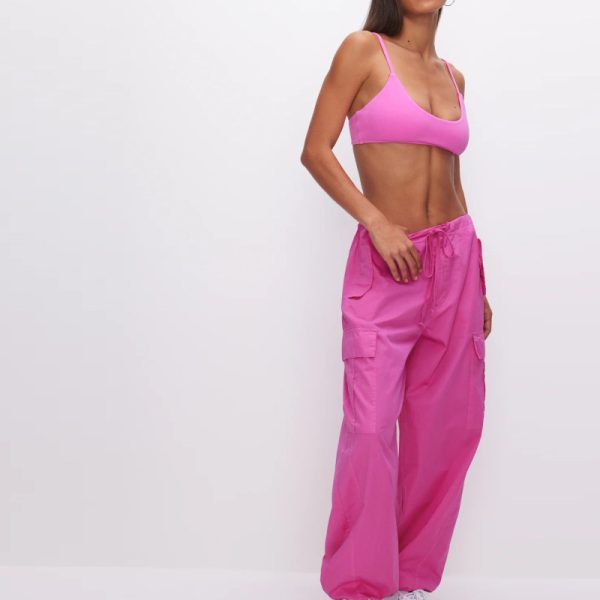 Fitness Workout Gym Active Sports Bra supplier | Custom Nylon Pink Training Sports Bra Vendor - 图片 4