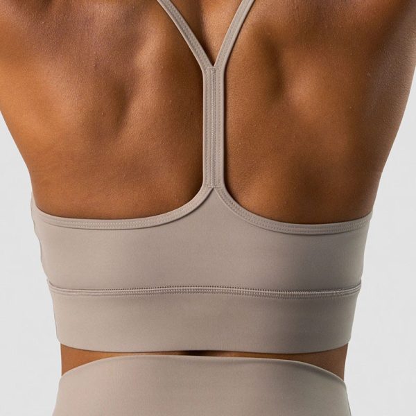Running Nude Thin Straps Sports Bra supplier | Custom Nude Thin Straps Sports Bra Vendor - 图片 3