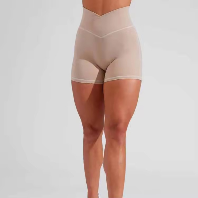 Custom V Shape Sports Shorts Manufacturer | Women Outdoor Hip Lift Scrunch Butt Shorts Supplier - 图片 3