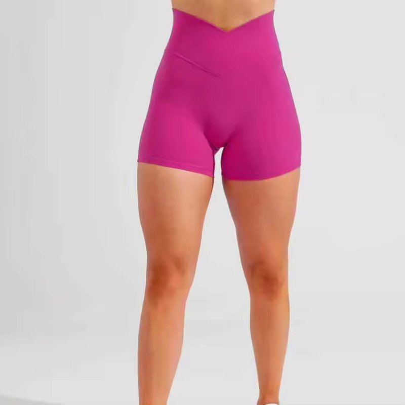 Custom V Shape Sports Shorts Manufacturer | Women Outdoor Hip Lift Scrunch Butt Shorts Supplier - 图片 4