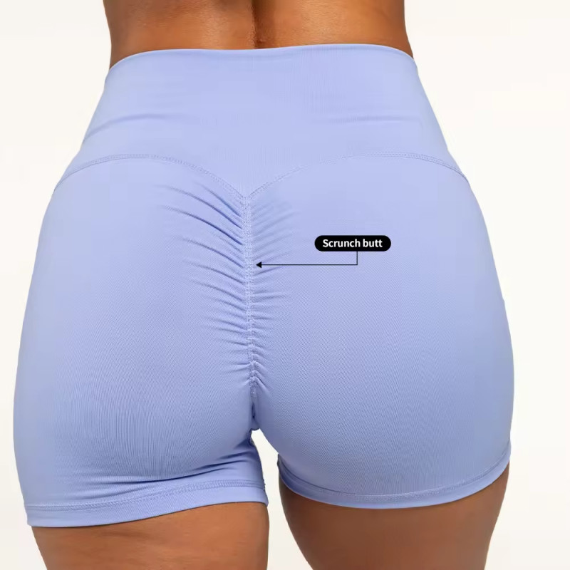 Custom Compression Scrunch Biker Yoga Shorts Manufacturer | Women Booty Push up Shorts Supplier - 图片 3