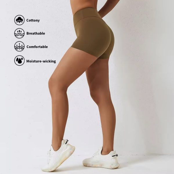 Custom Exercise V Shorts Sportswear Manufacturer | Gym Fitness Women's Yoga Shorts Shorts Supplier - 图片 5