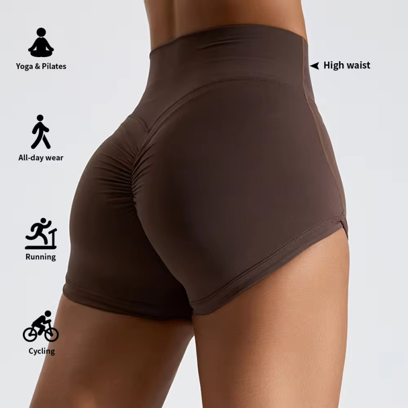 Custom Crossed Back Pleated V Neckline Shorts Manufacturer | Athletic Running Shorts Shorts Supplier - 图片 3