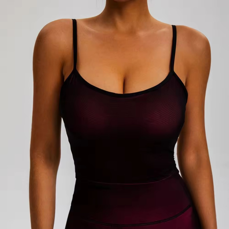 Sexy Yoga Tank Top Slim Fitt Sports Bra supplier | Custom Gradient Sports Bra Vendor - 图片 3
