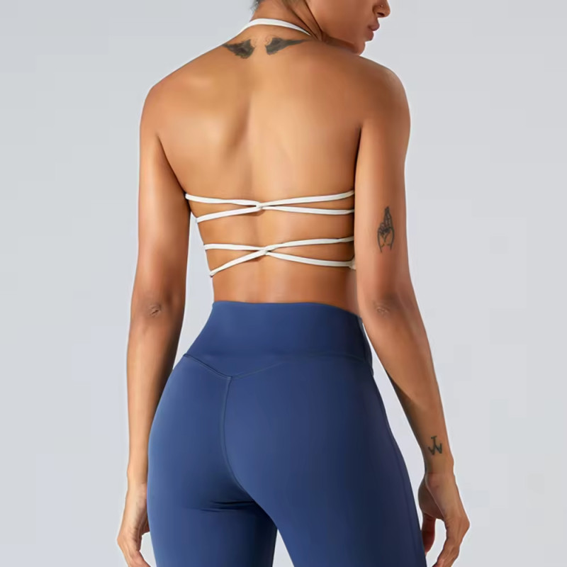 Sexy Yoga Fitness Top Cross Back Sports Bra supplier | Custom Backless Sports Bra Vendor - 图片 4