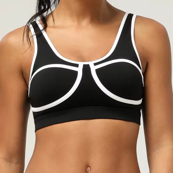 Sexy Yoga Fitness Color Blocked Sports Bra supplier | Custom Activities Open Back Sports Bra Vendor - 图片 4