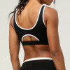 Sexy Yoga Fitness Color Blocked Sports Bra supplier | Custom Activities Open Back Sports Bra Vendor - 图片 3