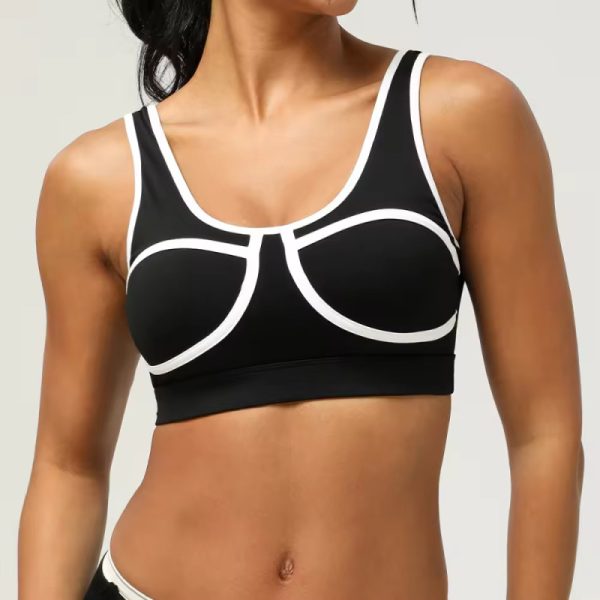 Sexy Yoga Fitness Color Blocked Sports Bra supplier | Custom Activities Open Back Sports Bra Vendor - 图片 2