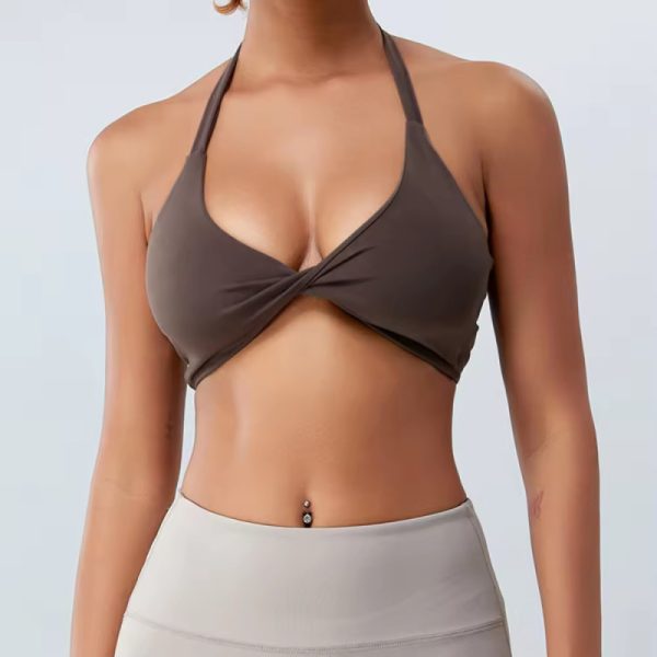 Sexy Women Halter Straps Sports Bra supplier | Custom Activities Backless Sports Bra Vendor - 图片 5