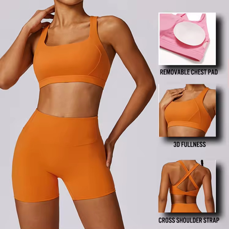 Sexy Activewear Fitness Training Gym Sports Bra supplier | Custom Push up Yoga Sports Bra Vendor - 图片 4