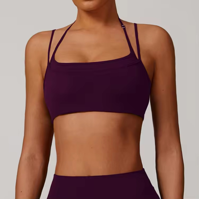 Backless Straps Dual Layer Sport Bra | Custom Moisture Wicking Gym Bra Vendor - 图片 5