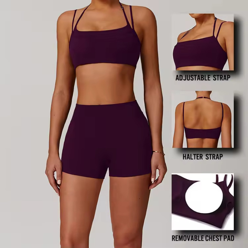 Backless Straps Dual Layer Sport Bra | Custom Moisture Wicking Gym Bra Vendor - 图片 3