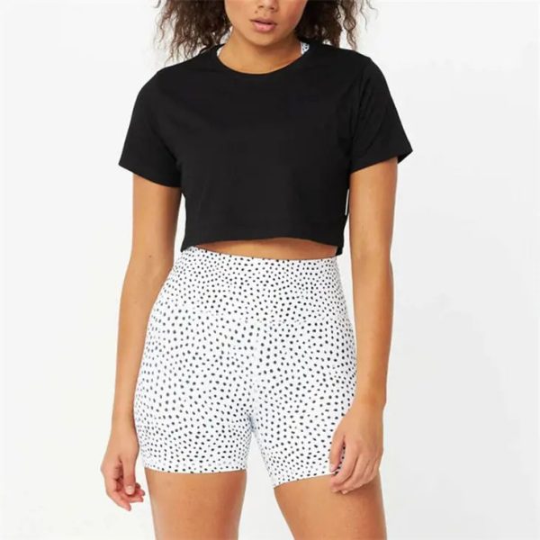 Custom Workout Crop Tops | Short Sleeve Yoga Shirts | Casual Athletic Running T-Shirts - 图片 4