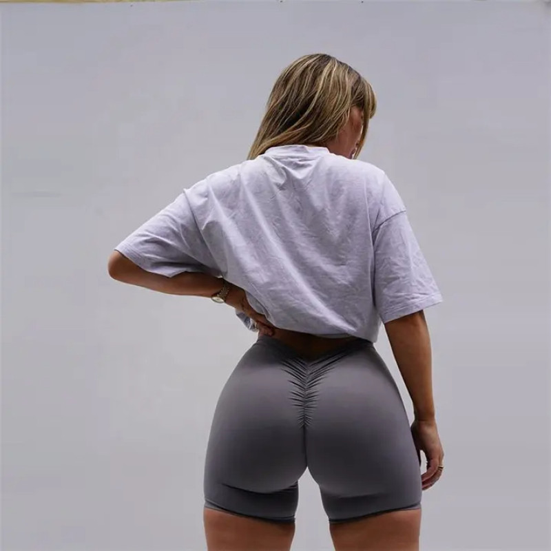 Biker Shorts Manufacturer | Compression Gym Shorts | Custom Scrunch Butt Biker Shorts - 图片 3