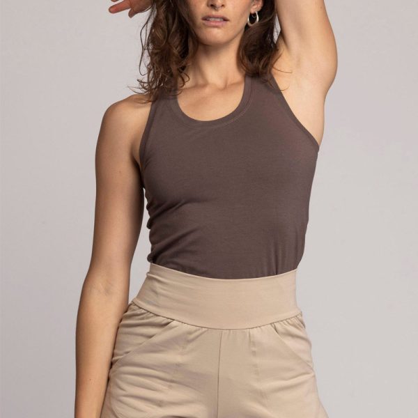 Custom Tank Top Manufacturer | High Elastic Sleeveless Tops Factory | Nude Shaping Women Tank Top Supplier
