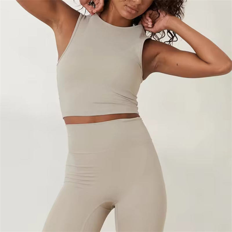 Sportswear Tank Tops Womens Manufacturer | Custom Breathable Solid Fitness Vest Tank Top - 图片 3