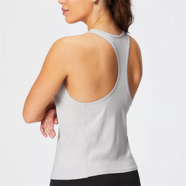 Gym Racerback Workout Tank Tops Manufacturer | Quick Dry Fitness Athletic Tank Top factory - 图片 4