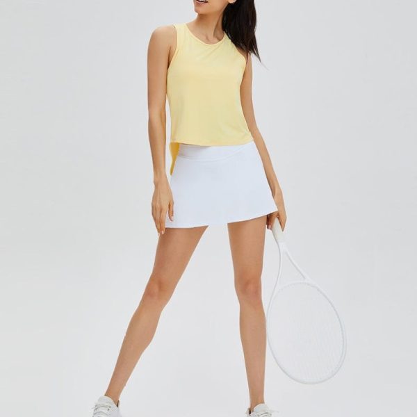 Running Gym Fitness Tank Tops Manufacturer | Custom Women Tennis Sleeveless Vest Tank Top factory - 图片 4