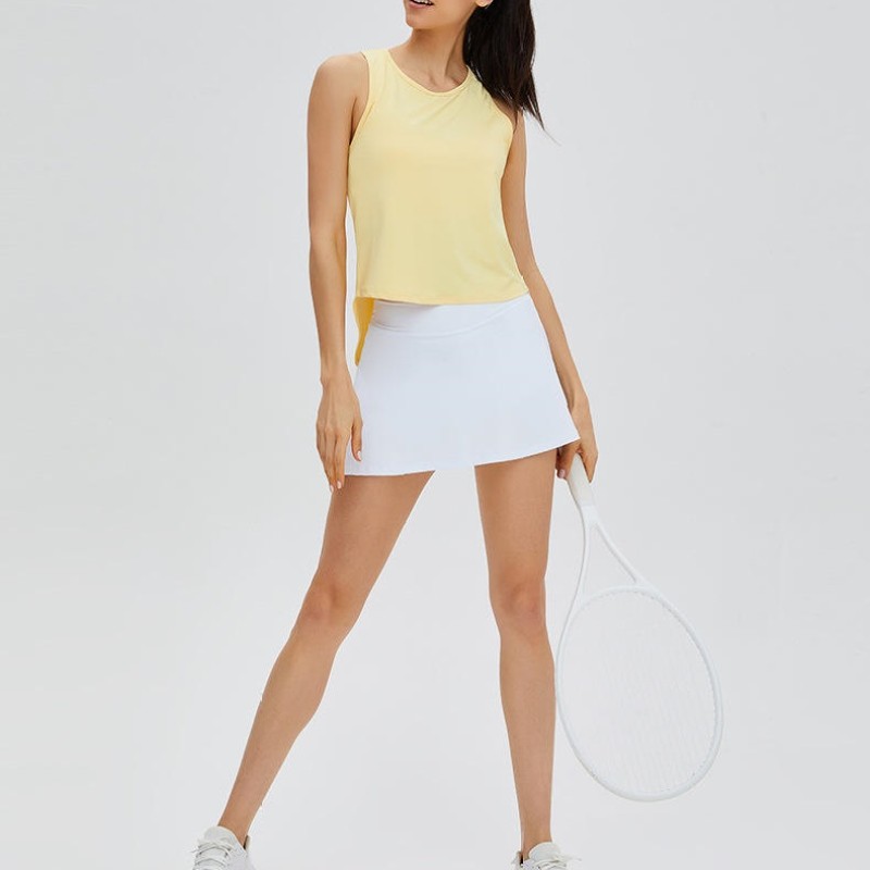 Running Gym Fitness Tank Tops Manufacturer | Custom Women Tennis Sleeveless Vest Tank Top factory - 图片 4