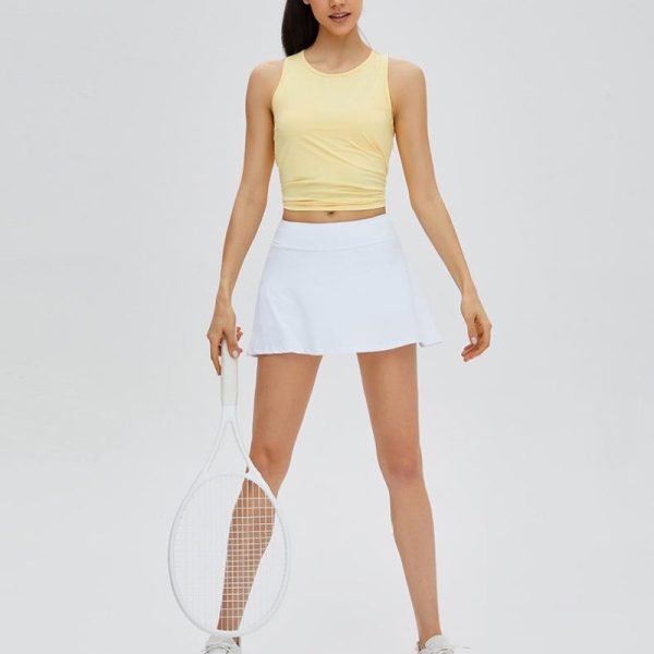 Running Gym Fitness Tank Tops Manufacturer | Custom Women Tennis Sleeveless Vest Tank Top factory - 图片 5