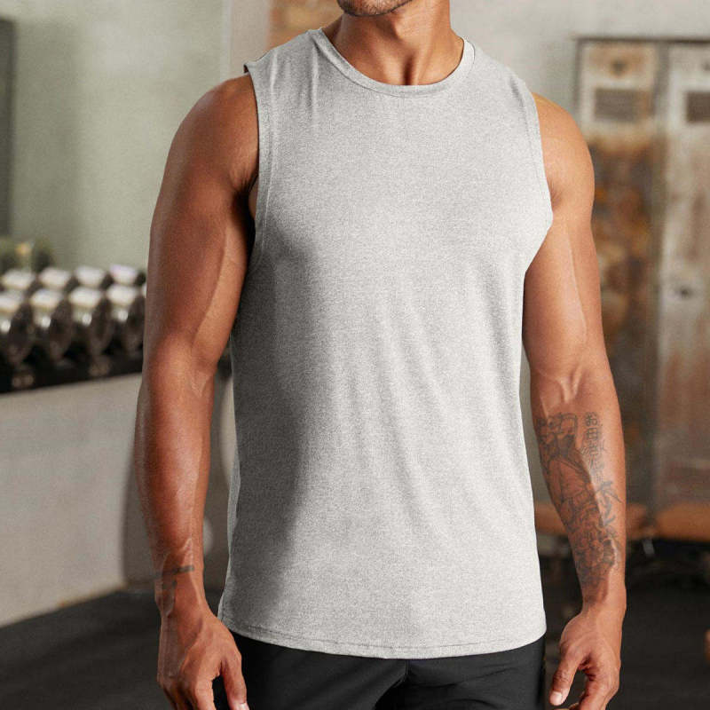 Bodybuilding Fitness Men Gym Tank Tops Manufacturers 丨 Men's Workout Muscle Tee Training factory - 图片 4