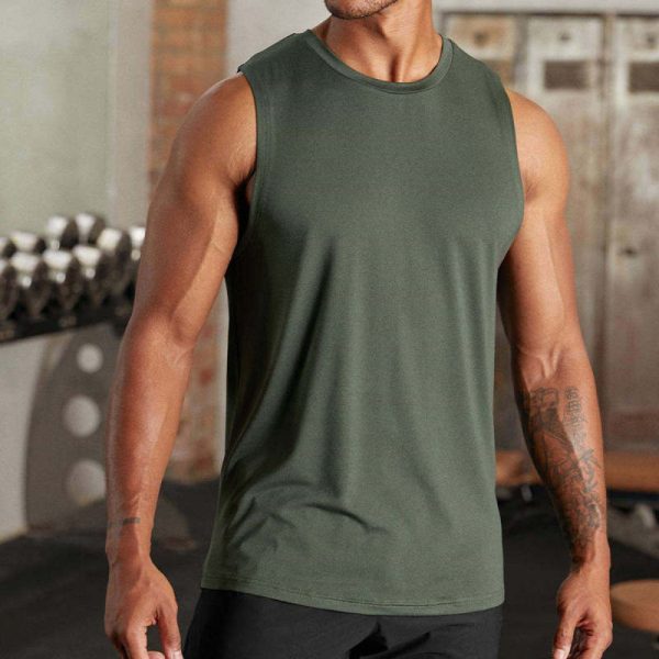 Bodybuilding Fitness Men Gym Tank Tops Manufacturers 丨 Men's Workout Muscle Tee Training factory - 图片 5