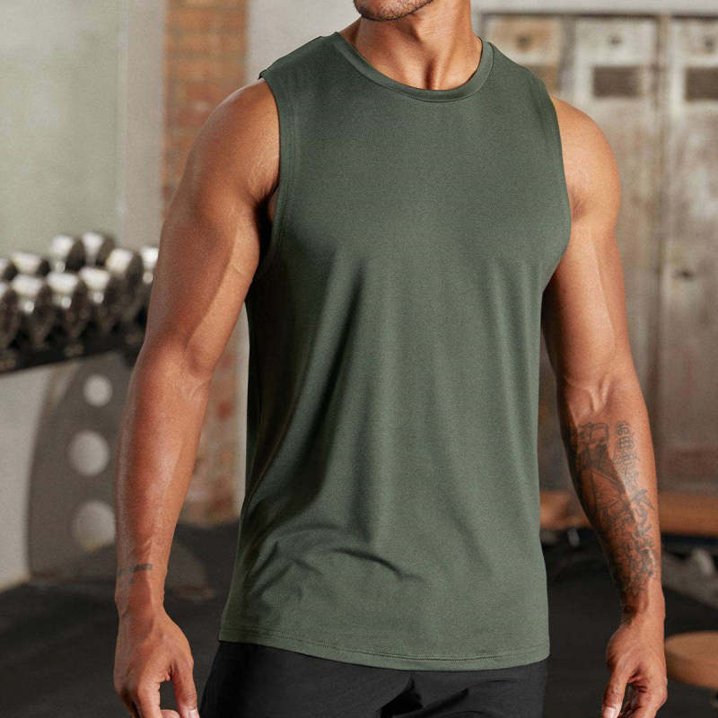 Bodybuilding Fitness Men Gym Tank Tops Manufacturers 丨 Men's Workout Muscle Tee Training factory - 图片 5