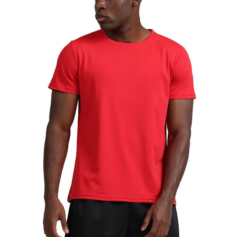 Bodybuilding Muscle Fitness men T-Shirt Manufacturers 丨 Men Short Sleeve Basic Solid Gym Training T-Shirt factory - 图片 2