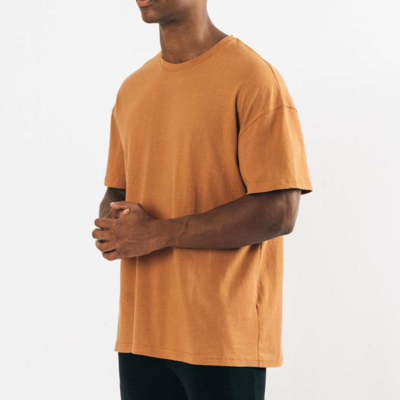 Short Sleeve Gym Workout T-Shirt Manufacturers 丨 Fashion Loose Fit Crewneck T-Shirt factory - 图片 2