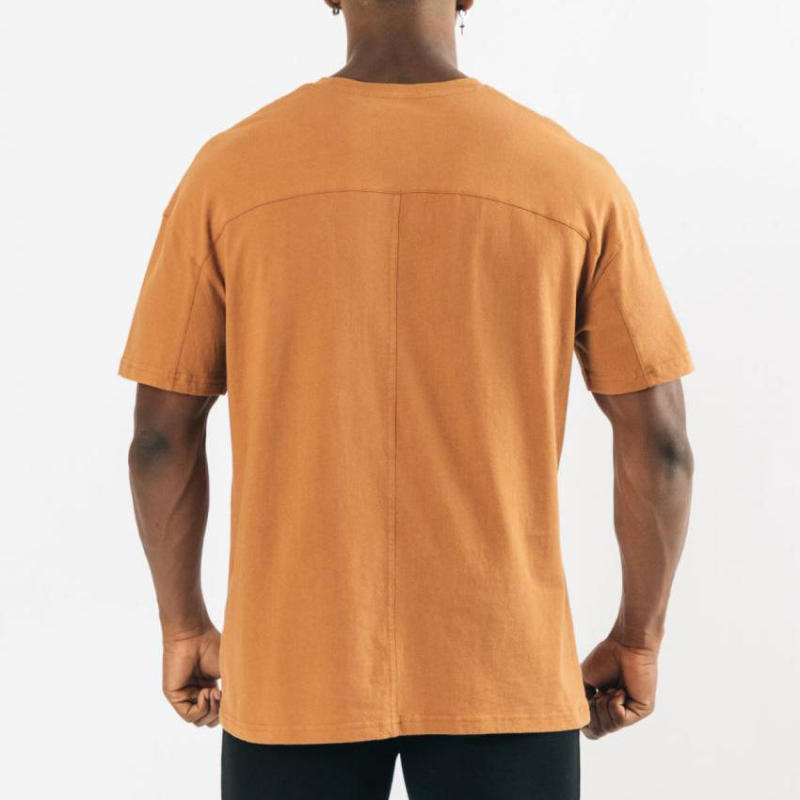Short Sleeve Gym Workout T-Shirt Manufacturers 丨 Fashion Loose Fit Crewneck T-Shirt factory - 图片 3