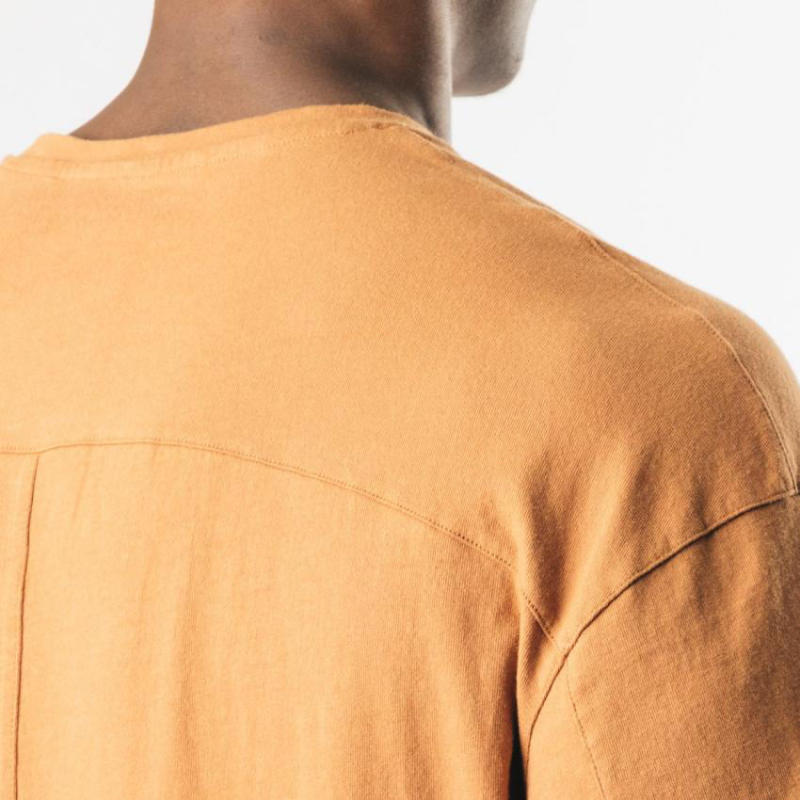 Short Sleeve Gym Workout T-Shirt Manufacturers 丨 Fashion Loose Fit Crewneck T-Shirt factory - 图片 5
