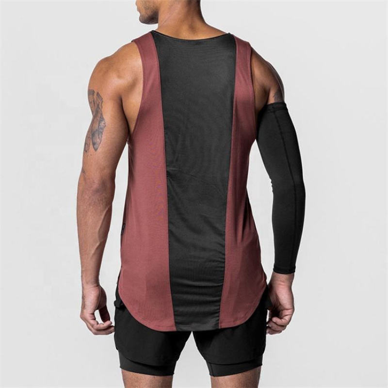 Men's Workout Tank Tops Sleeveless Manufacturers 丨 Custom Gym Vest Bodybuilding Fitness Muscle Tank Tops factory - 图片 2
