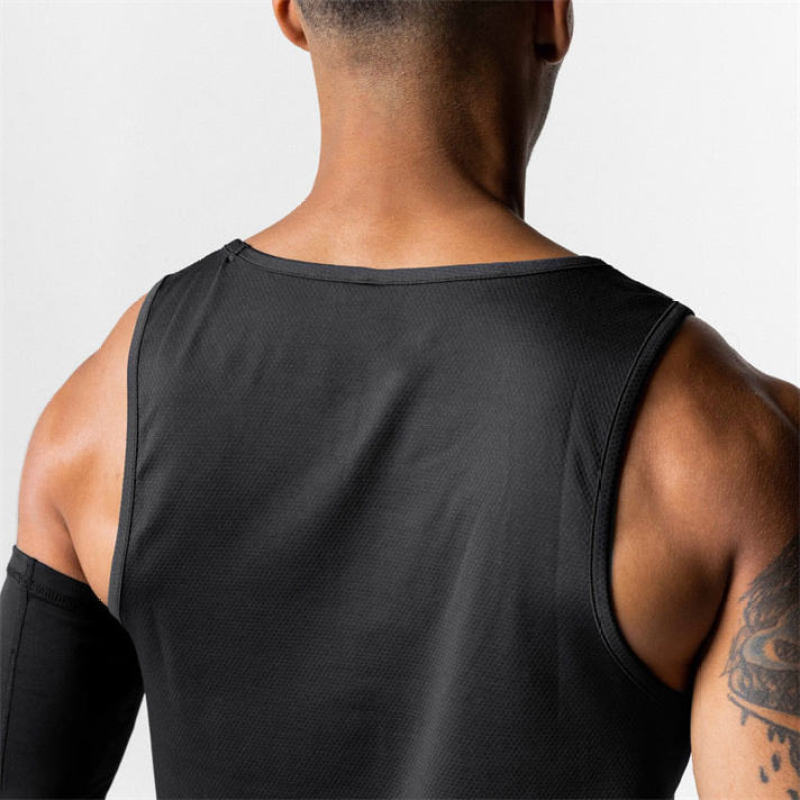Men's Men's Basketball Tank Top Manufacturers 丨 Custom Quick Dry Quick Dry Fitness Training Breathable Muscle Sports Tank Top factory - 图片 3