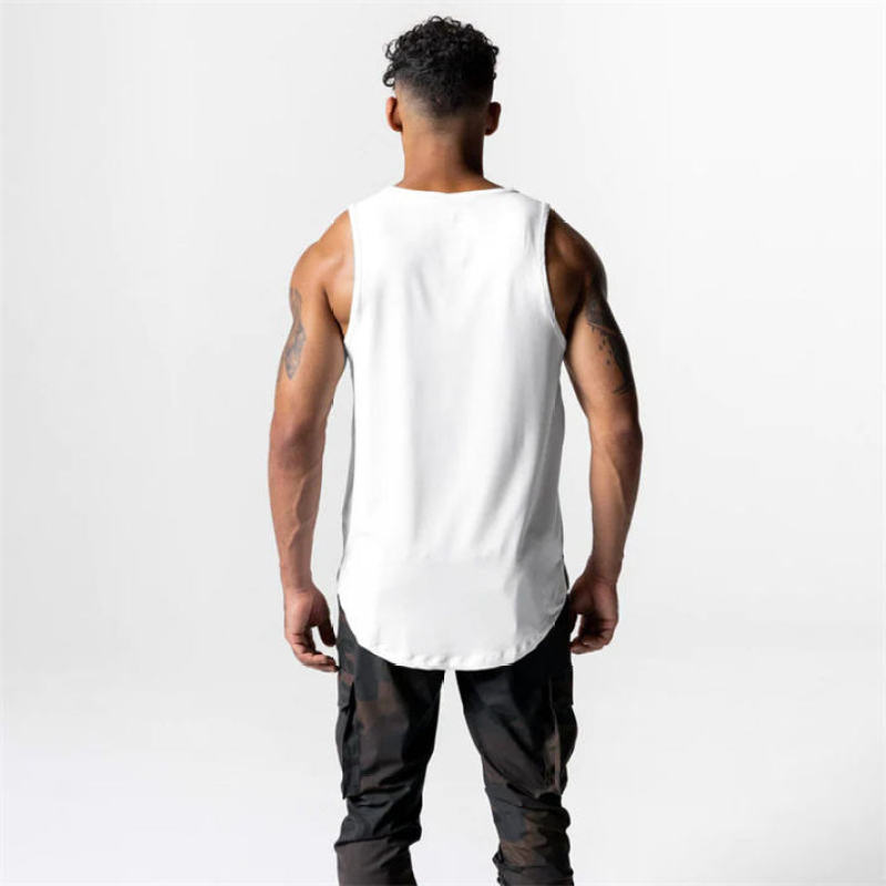 Men's Men's Basketball Tank Top Manufacturers 丨 Custom Quick Dry Quick Dry Fitness Training Breathable Muscle Sports Tank Top factory - 图片 6