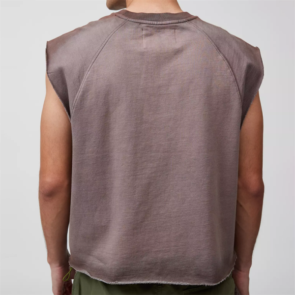 Custom Boxy Fit Gym Tank Top Manufacturers 丨 Streetwear Mens Soft Cotton Tank Tops factory - 图片 3